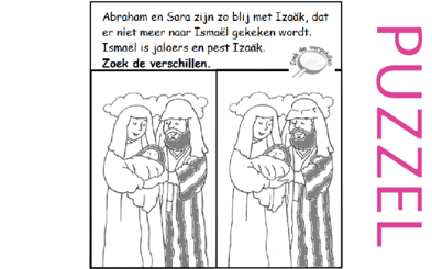 Puzzel – Genesis 18, 21 – Abraham, Sara, Isaak 2