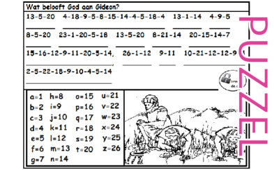 Puzzel – Rechters 6, 7, 8 – Richteren, Gideon 2