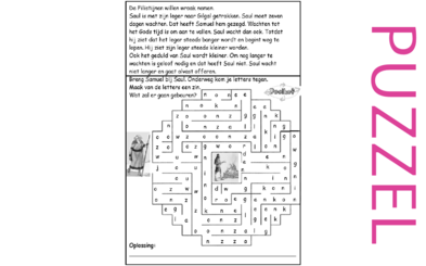 Puzzel – 1 Samuel 13 – Samuel, Saul ongehoorzaam, ongeloof, offert, straf 1