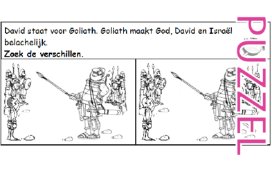 Puzzel – 1 Samuel 17 – David en Goliath, Goliat 1