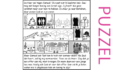 Puzzel – 1 Samuel 16 – Samuel, Saul, David gezalfd 2