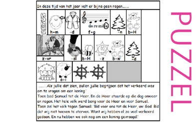 Puzzel – 1 Samuel 12 – Samuel, het is fout om een koning te vragen 12