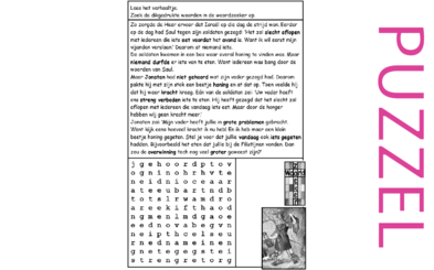 Puzzel – 1 Samuel 14 – verschil Saul en Jonathan, Jonatan, verbod eten 4