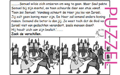 Puzzel – 1 Samuel 15 – Samuel, Saul, Amalekieten, geen koning meer 5