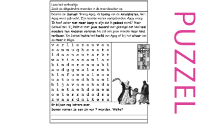 Puzzel – 1 Samuel 15 – Samuel doodt Agag, Saul, Amalekieten 6