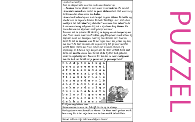 Puzzel – 1 Samuel 1 – Eli, Hannah, Samuël 7