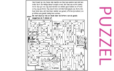 Puzzel – 1 Samuel 8, 9, 10 – God, Samuel, Saul, voorbereiding koningschap, koning 7