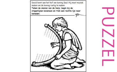 Puzzel – 1 Samuel 16 – David bij Saul, harp 1