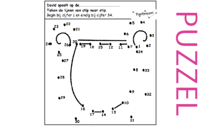 Puzzel – 1 Samuel 16 – David bij Saul, harp 4