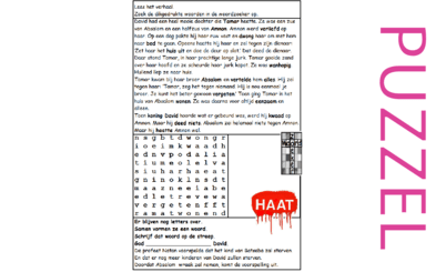 Puzzel – 2 Samuel 13 – Amnon, Tamar, David, Absalom 1