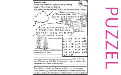 Puzzel – 2 Samuel 2 – Joab, Abner, oorlog 3