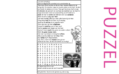 Puzzel – 1 Kronieken 16 – Levieten, danklied 8