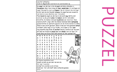 Puzzel – 2 Samuel 24, 1 Kronieken 21 – volkstelling, einde straf, spijt, offer 3