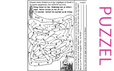 Puzzel – 2 Samuel 16 – Chusai bij koning Absalom, David vlucht 18