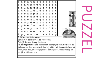 Puzzel – 2 Kronieken 19 – Bekering Josafat: mensen, doe Gods wil!