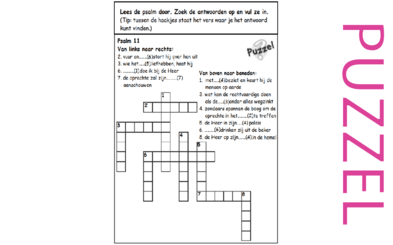 Puzzel – Psalm 11 – God is rechtvaardig, veilig