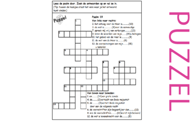 Puzzel – Psalm 19 – Gods macht in natuur, wet