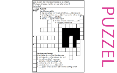 Puzzel – Psalm 98 – Kerstpsalm, juich aarde als Hij komt, Rechter, liefde voor Israël