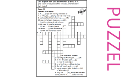 Puzzel – Psalm 50 – God spreekt, Rechter, schijnheilig