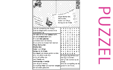 Puzzel – Jesaja 9 – belofte komst  Messias