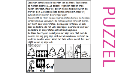 Puzzel – Jesaja 9 – schrik; volk eigenwijs; Israël verwoest; ballingschap