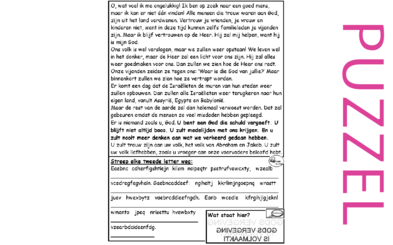 Puzzel – Micha 7 – ongelukkig: niemand is goed, bekering, belofte