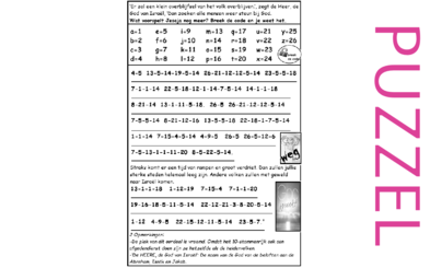 Puzzel – Jesaja 17 – profetie over Israël, straf en redding