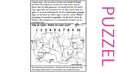 Puzzel – Jesaja 18 – profetie over Nubië/ Ethiopië