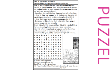 Puzzel – Jesaja 25 – straf, bekering, berg Sion, profetie Moab