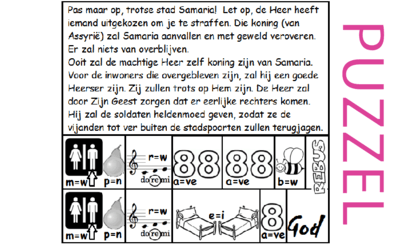 Puzzel – Jesaja 28 – profetie over Israël, straf, vrede