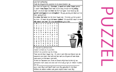 Puzzel – Jeremia 13 – vergane gordel(=volk) weggegooid