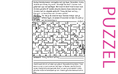 Puzzel – Jeremia 21 – Nebukadnezar; God, help ons!