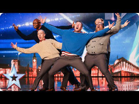 Oude kerels breken uit in dans, of breken ze hun rug? | Britains Got Talent 2015