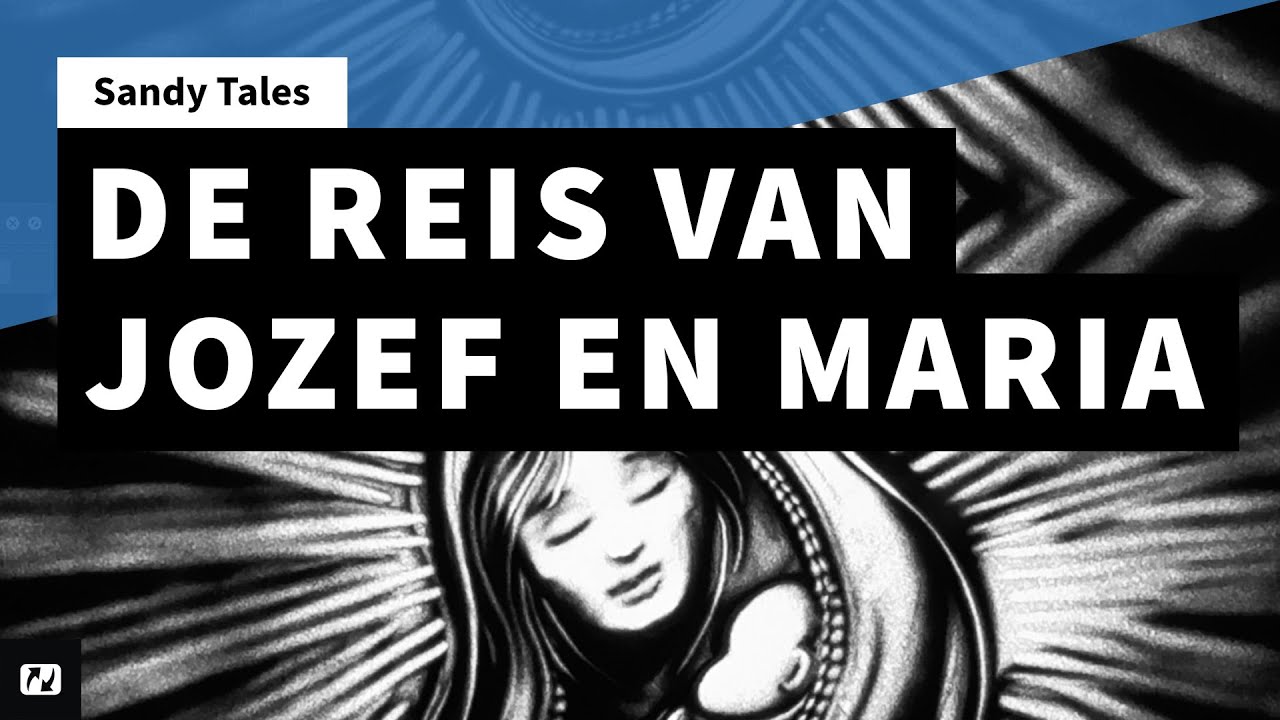 Sandy Tales: De reis van Jozef en Maria naar Bethlehem